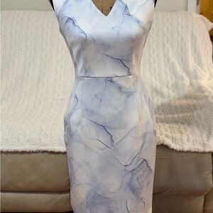 Calvin Klein Marble Print Midi Dress